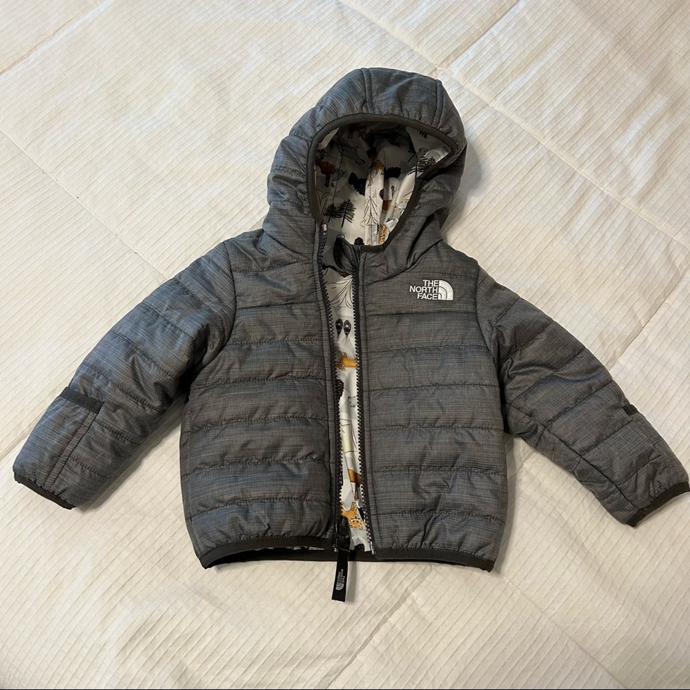 The North Face reversible infant puff jacket